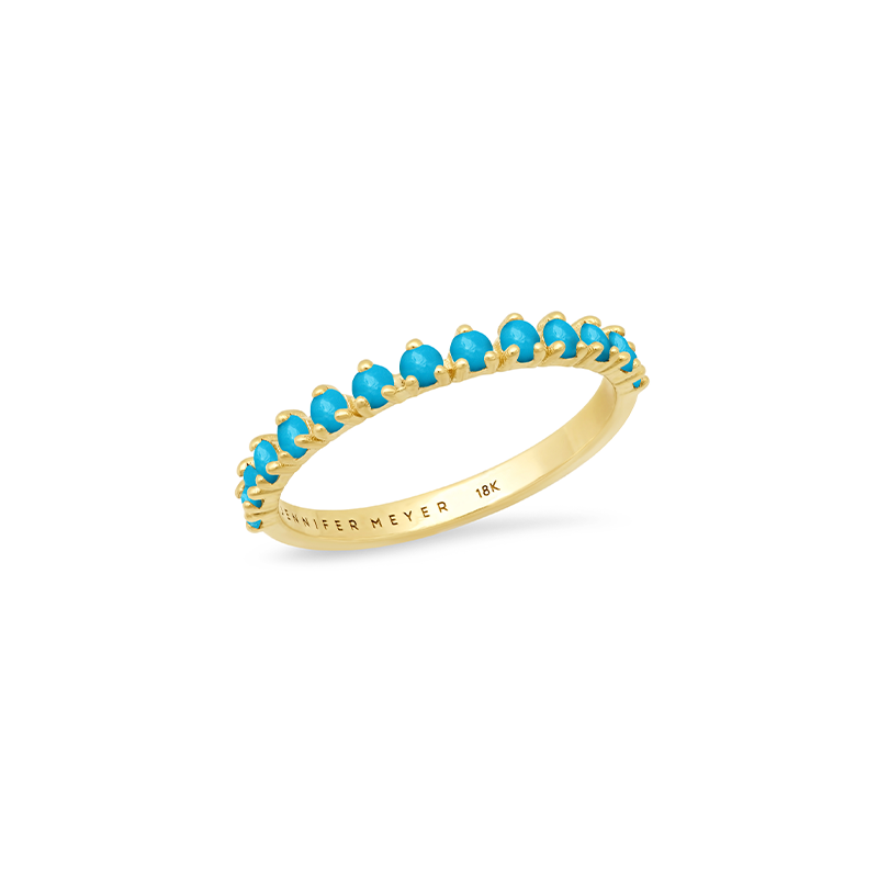 Jennifer Meyer 3-Prong Turquoise Ring