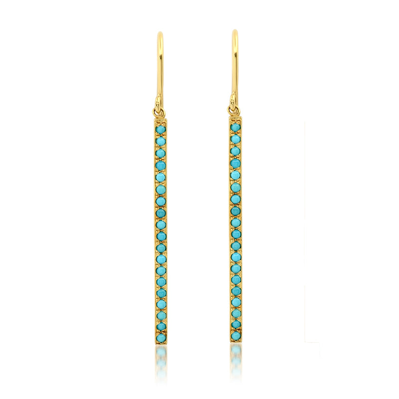 Jennifer Meyer Turquoise Stick Earrings