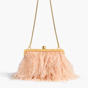 Khaite Lilith Chain Evening Bag in Desert Sand