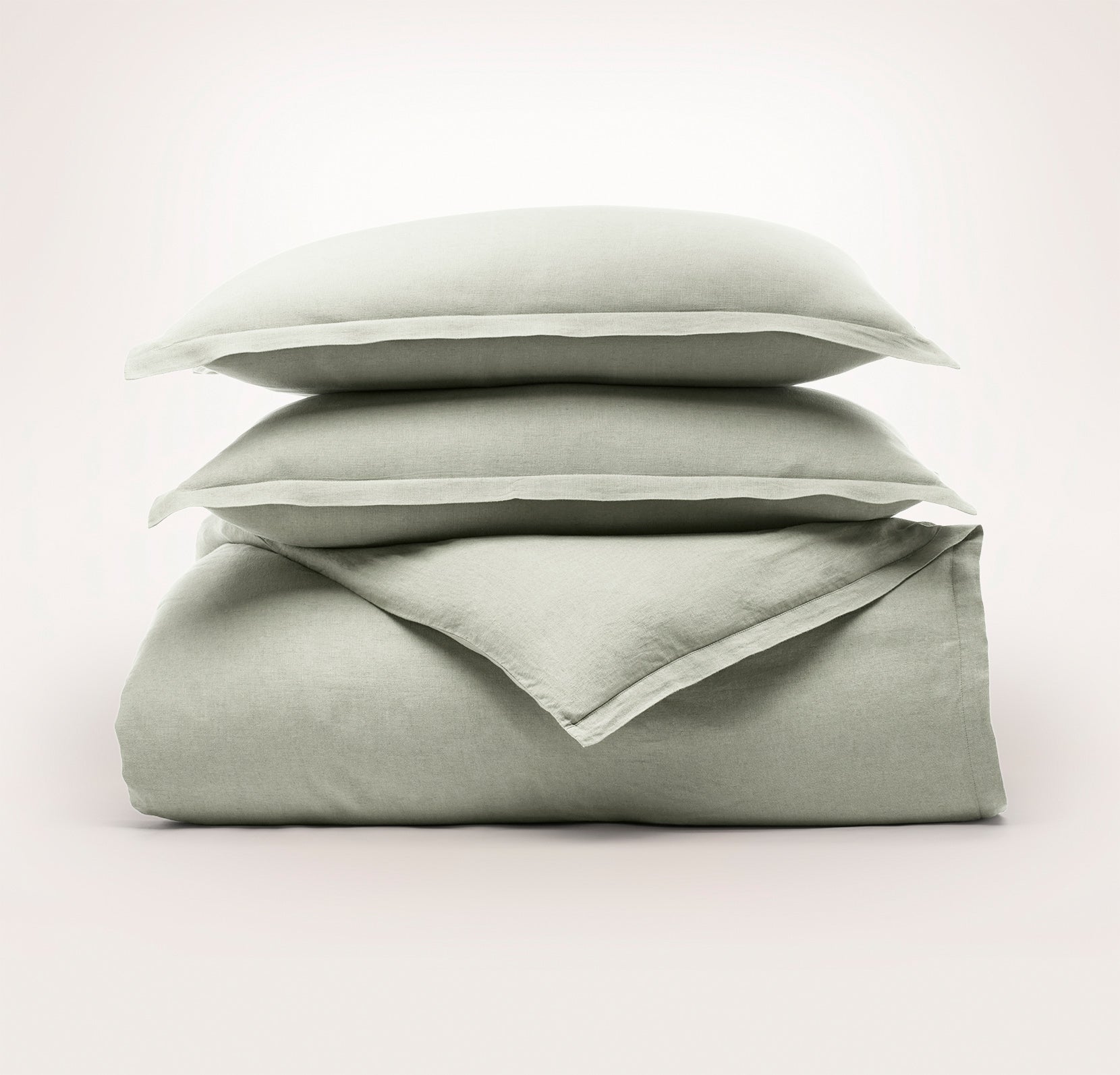 Bollandbranch Linen Duvet Set - Sageleaf