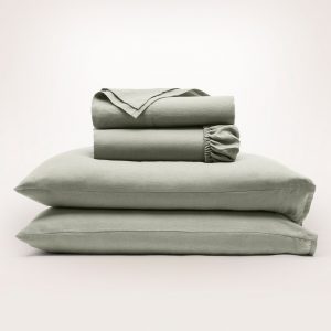 Bollandbranch Linen Sheet Set - Sageleaf