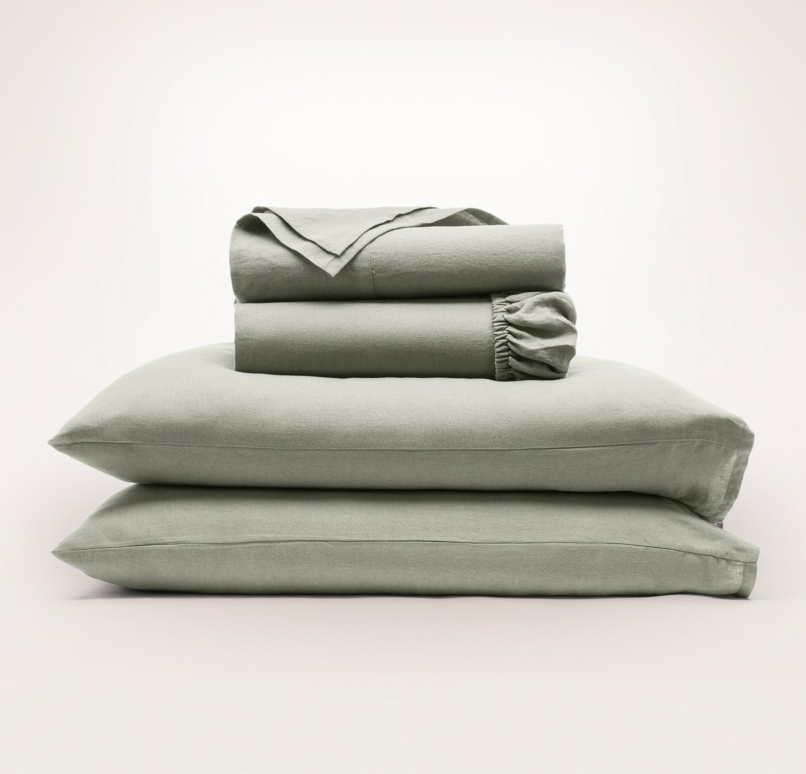 Bollandbranch Linen Sheet Set - Sageleaf