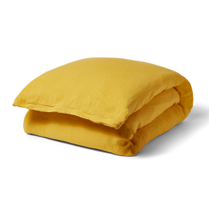Floydhome Linen Duvet Cover - Full/Queen - Mustard