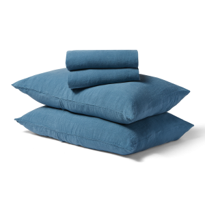 Floydhome Linen Duvet + Sheet Set - King - Blue