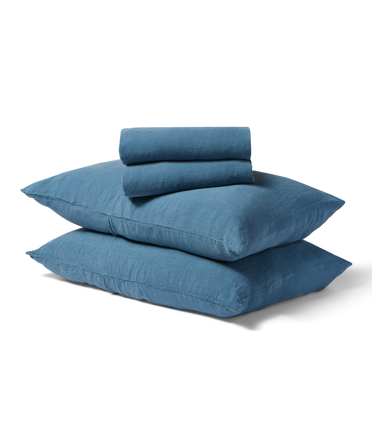 Floydhome Linen Duvet + Sheet Set - King - Blue