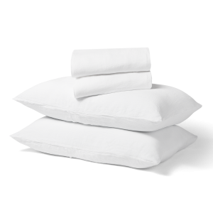 Floydhome Linen Duvet + Sheet Set - King - White