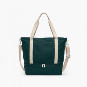 Loandsons Catalina Deluxe Tote - Eco Friendly Canvas - Dark Green