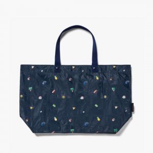 Loandsons Del Mar Packable Tote Large - Tyvek - Navy Hawaii Emoji