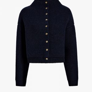 Khaite Marjorie Cardigan in Deep Navy