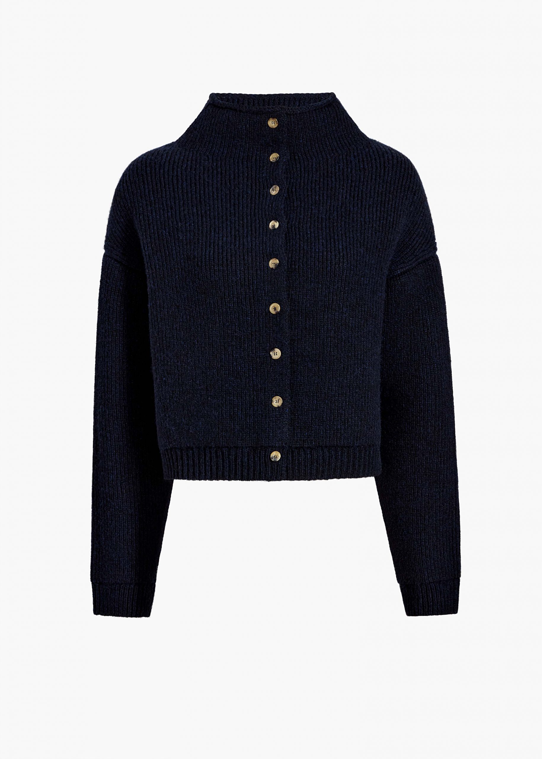 Khaite Marjorie Cardigan in Deep Navy