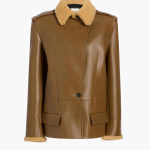 Khaite Marlot Coat in Dark Olive