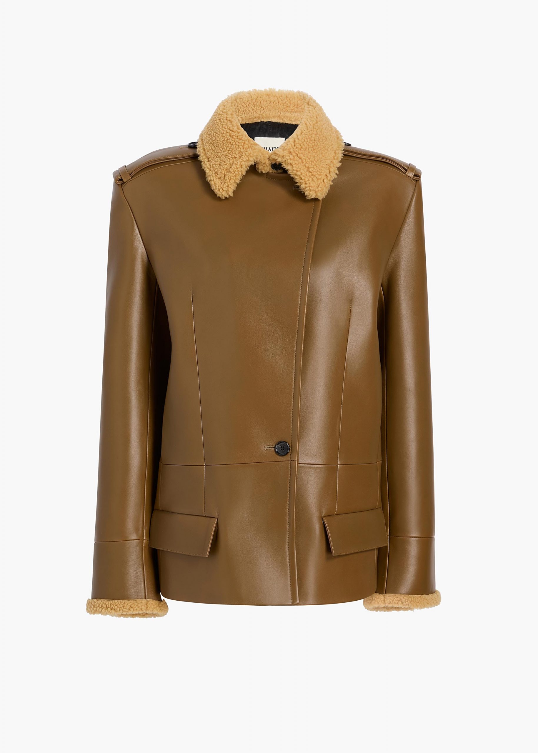 Khaite Marlot Coat in Dark Olive