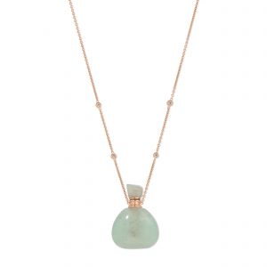 Jacquie Aiche Medium Triangle Aquamarine Potion Bottle Necklace