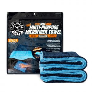 Chemical Guys Little Megalodon Multi-Purpose Microfiber Towel 2-Pack