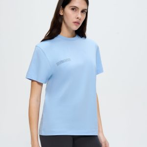 Pangaia Womens 365 Midweight T-shirt—Dewdrop Blue