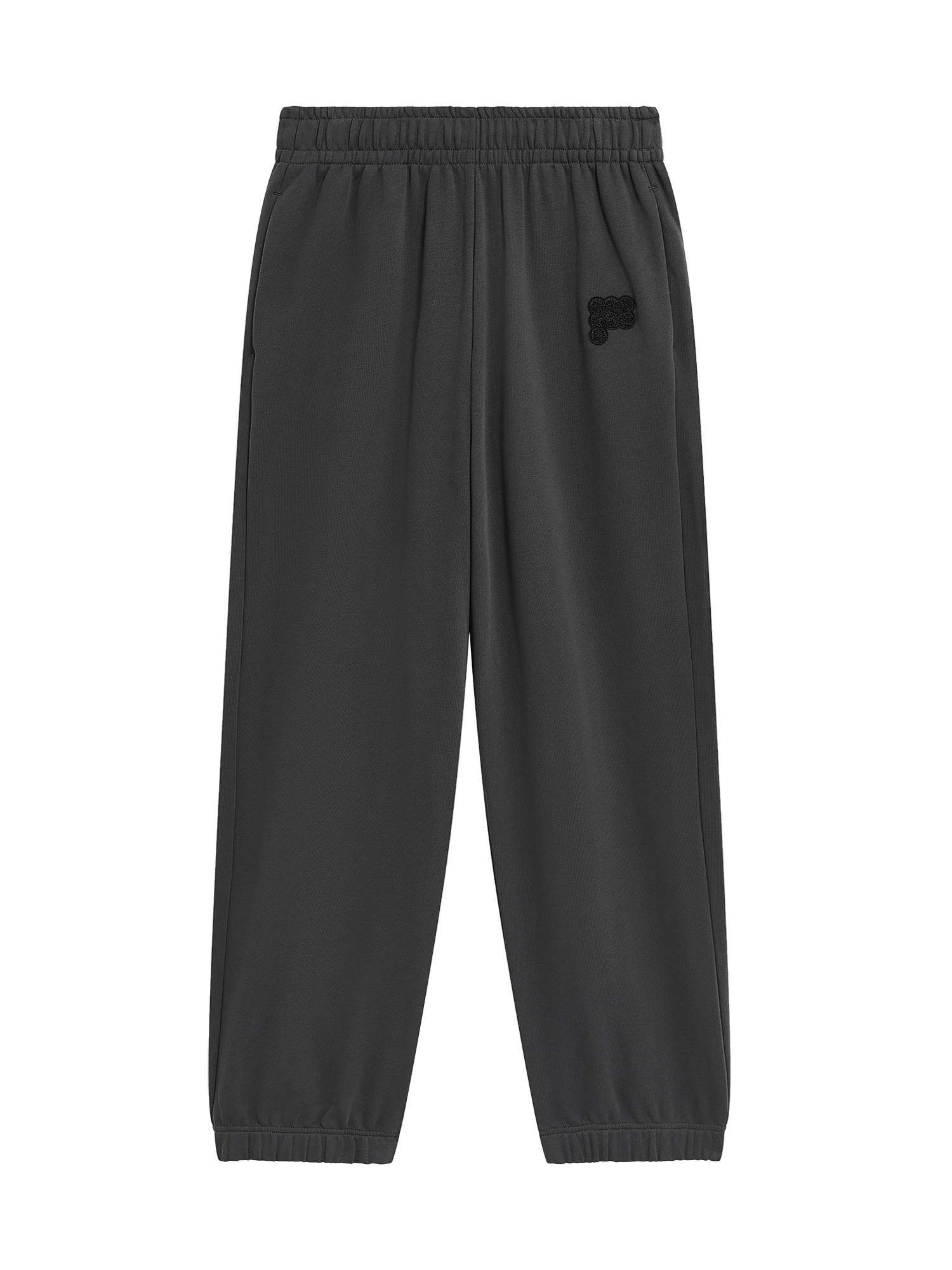 Pangaia Mens Track Pants—Smoked Black