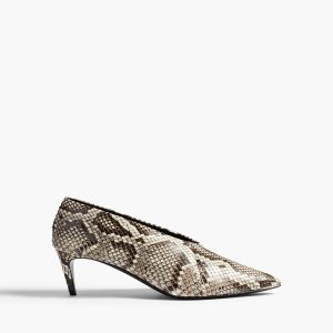 Khaite Miriam Low Pump in Natural Python