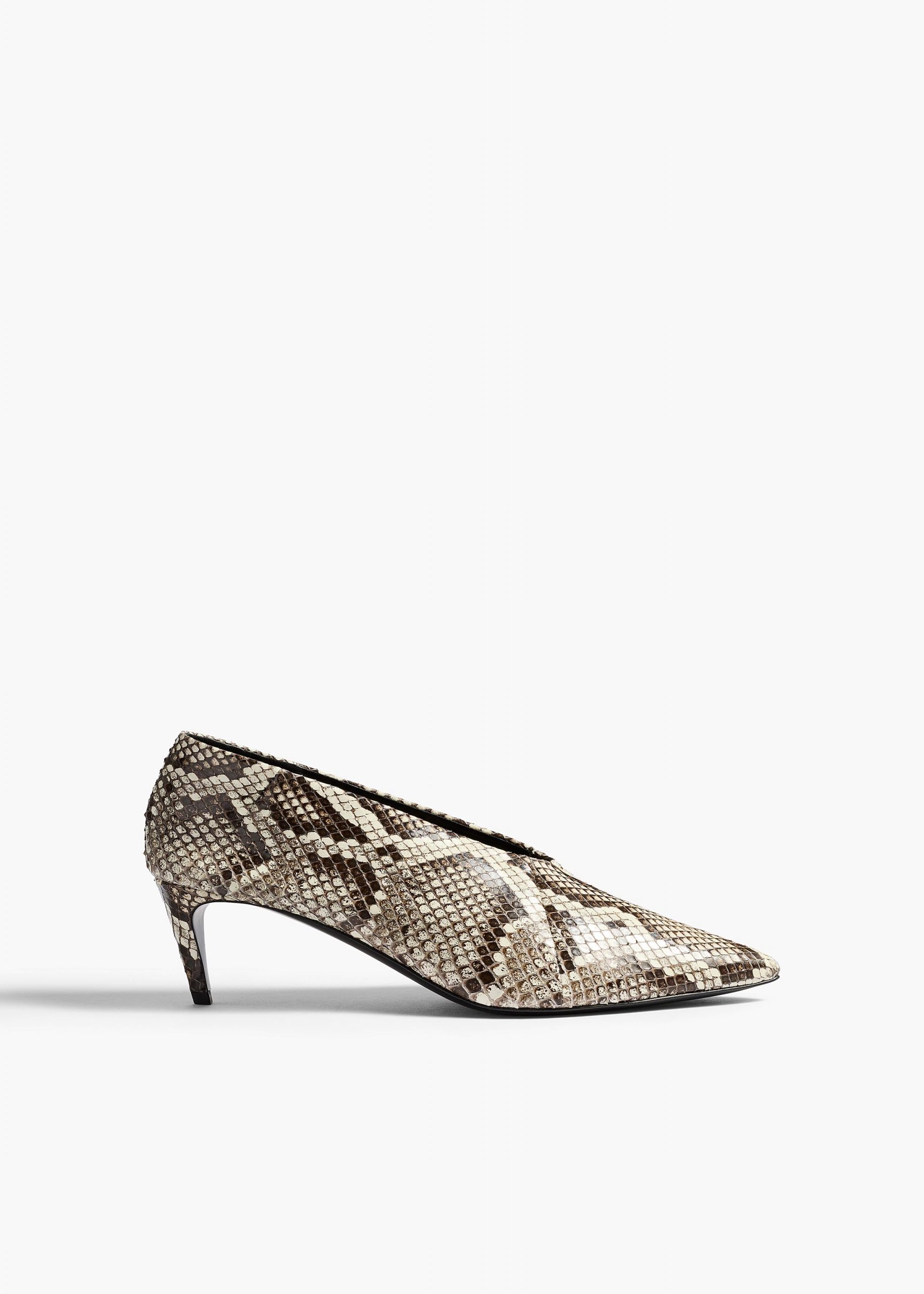Khaite Miriam Low Pump in Natural Python