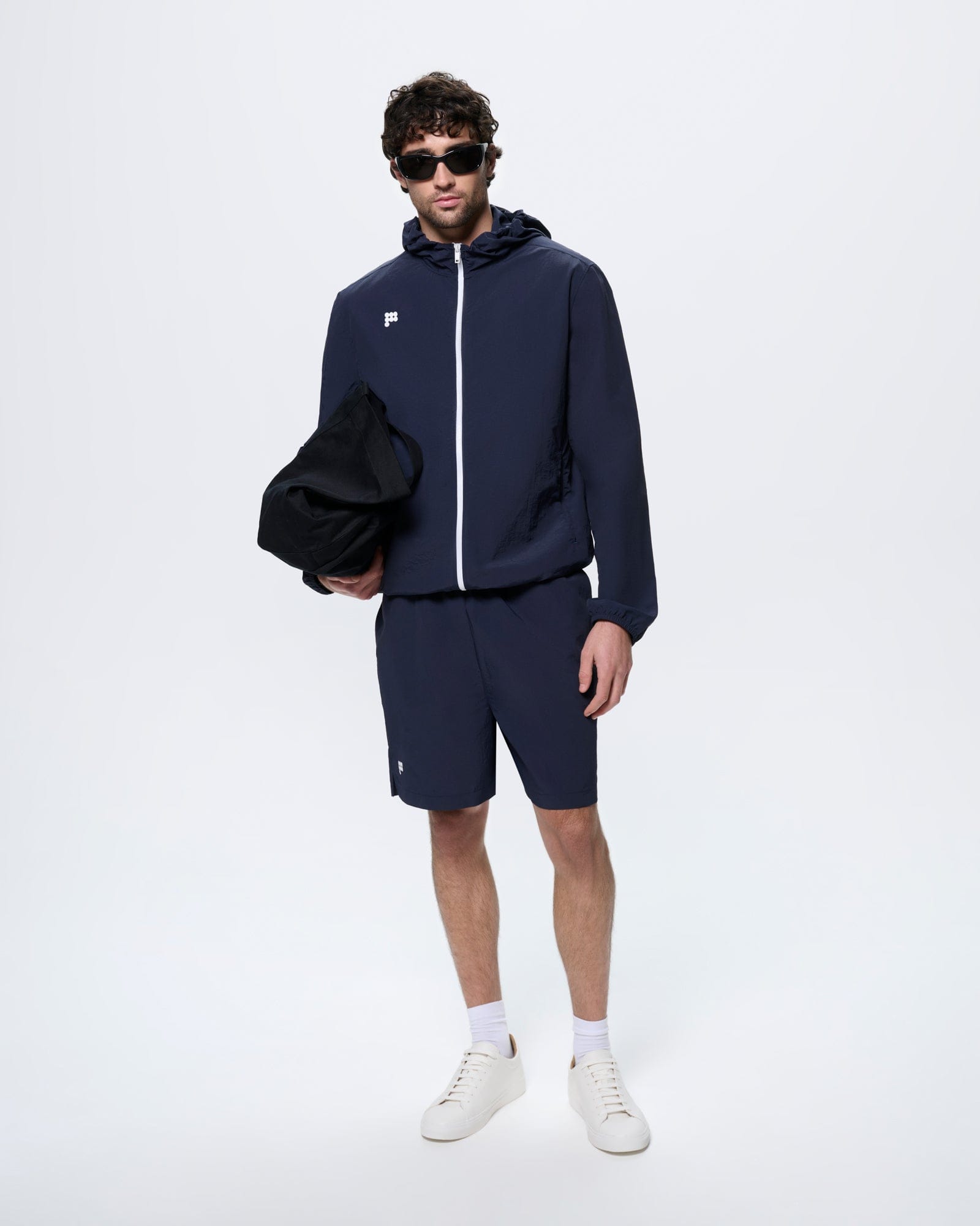Pangaia Mens Recycled Nylon Shorts—Granite Navy