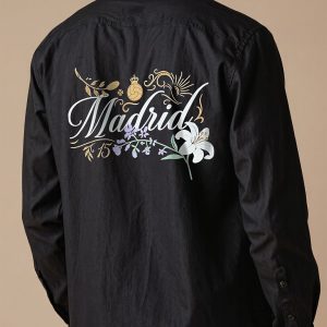 Shop Football Madrid Linen-Blend Shirt