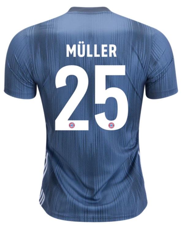 Soccer Jersey Club Muller Bayern Munich 18/19 Third Jersey