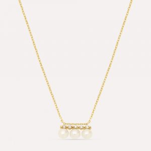 Dinny Hall Shuga Triple Pearl & Lab-Grown Diamond Necklace
