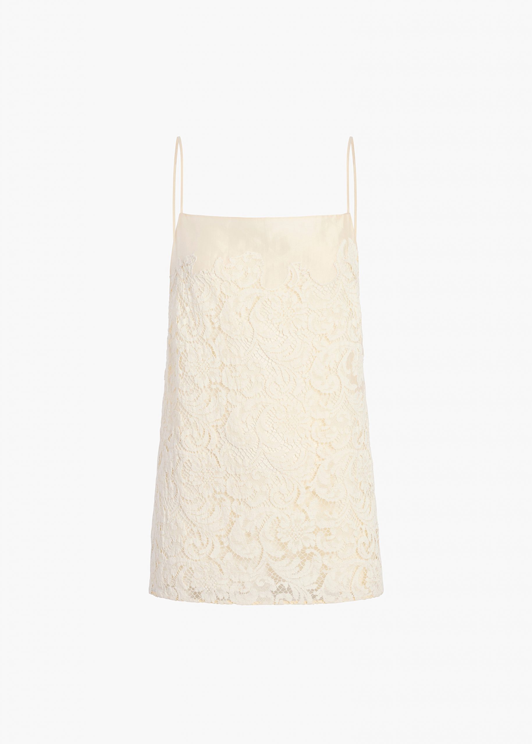 Khaite Neema Top in Ivory Glow