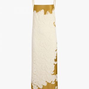 Khaite Nevis Dress in Bronze