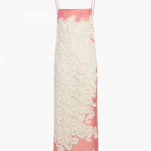 Khaite Nevis Dress in Coral