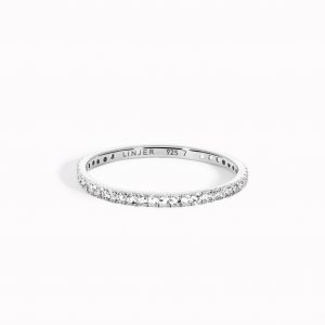 Linjer Eternity Ring Silver - Olivia