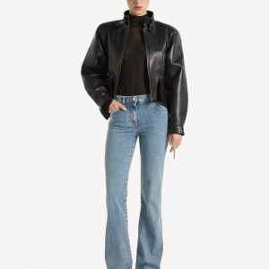 Balmain Jean bootcut en denim délavé
