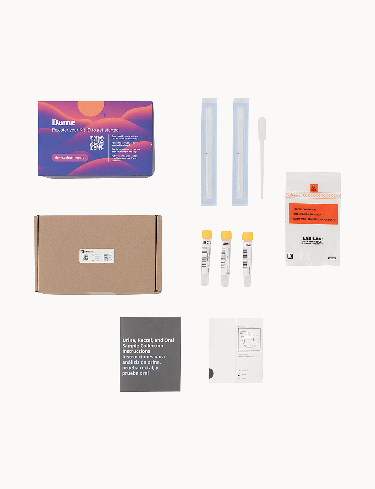 Dame Gonorrhea & Chlamydia STI Kit - 3 Site