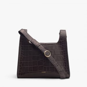 Cuyana Double Loop Bag (Croco)