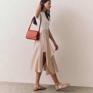 Cuyana Linen Wrap Skirt