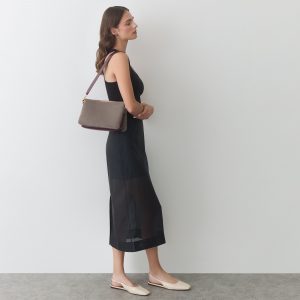 Cuyana Tria Clutch (Suede/Snake)