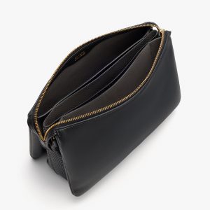 Cuyana Tria Clutch (Lamb/Snake)