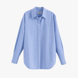 Cuyana Faherty Coastal Poplin Relaxed Shirt