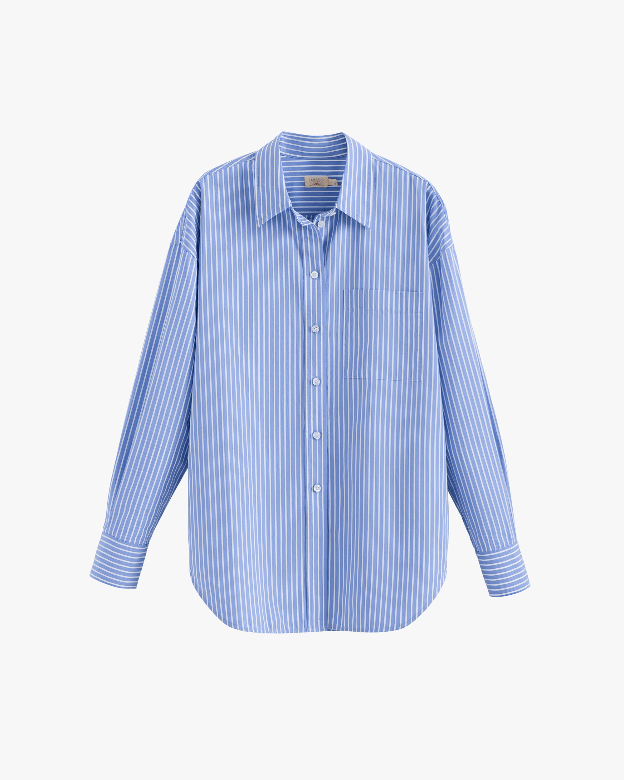 Cuyana Faherty Coastal Poplin Relaxed Shirt