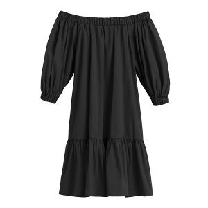 Cuyana Poplin Off The Shoulder Dress