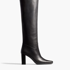 Khaite Petra Knee-High Boot in Black