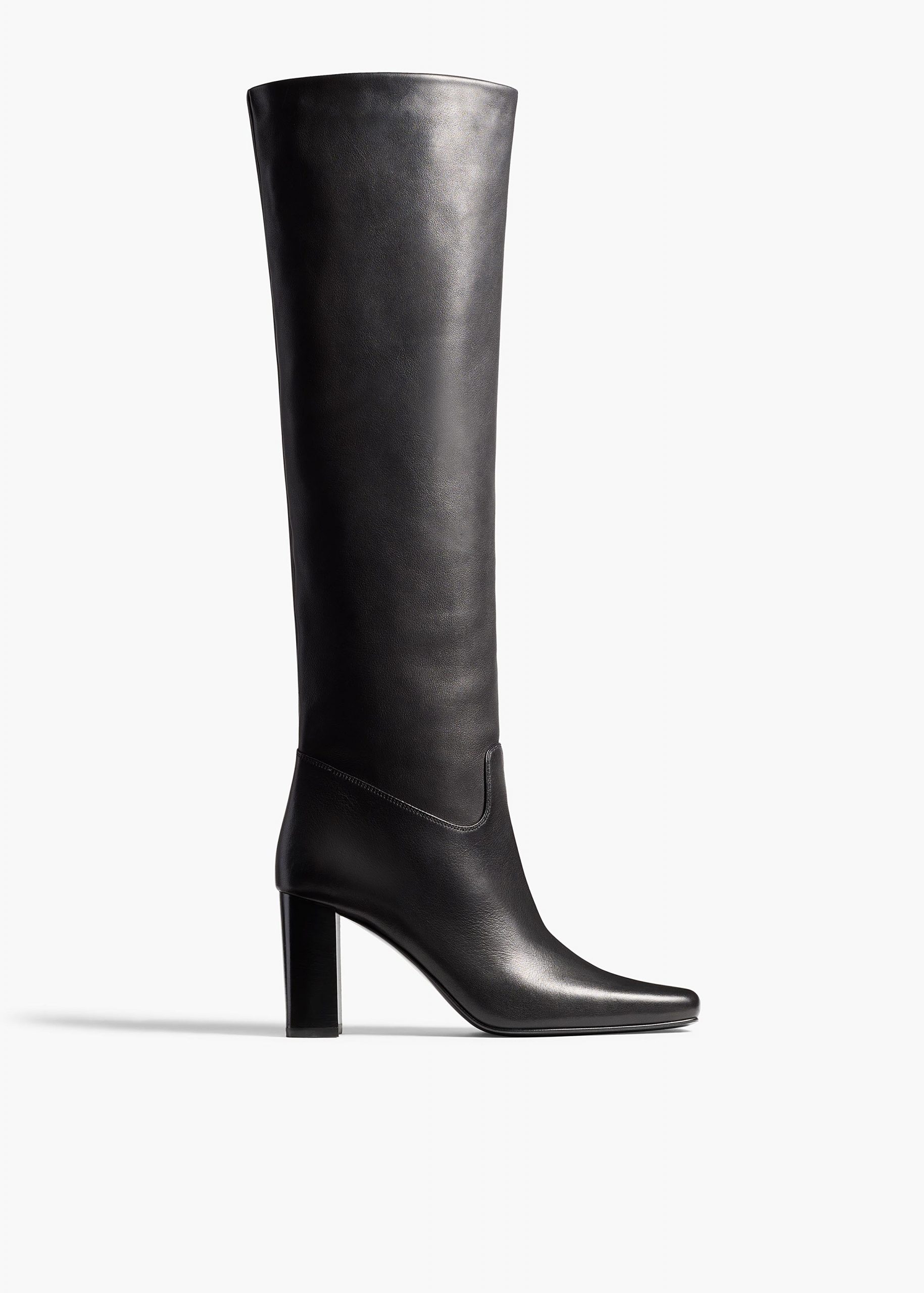 Khaite Petra Knee-High Boot in Black