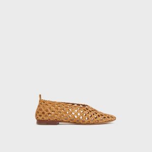 Mansurgavriel Woven Ballerina - Natural