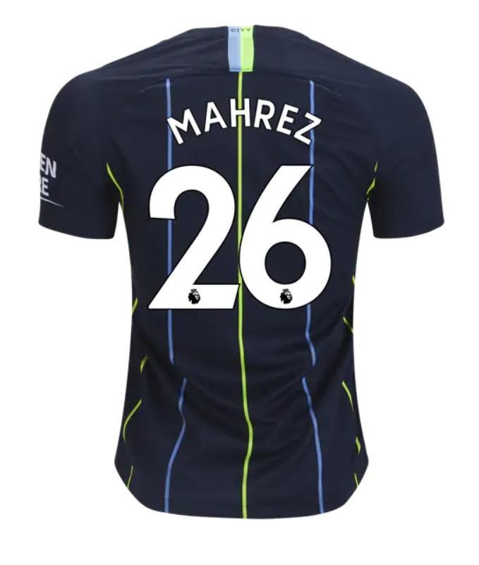 Soccer Point Manchester City Riyad Mahrez Away Jersey 2018/19