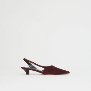 Mansurgavriel Anna Kitten - Plum Suede