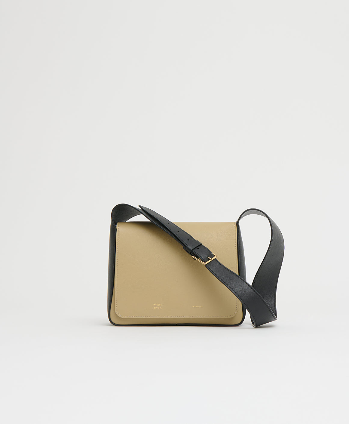 Mansurgavriel Box Shoulder Bag - Khaki/Black