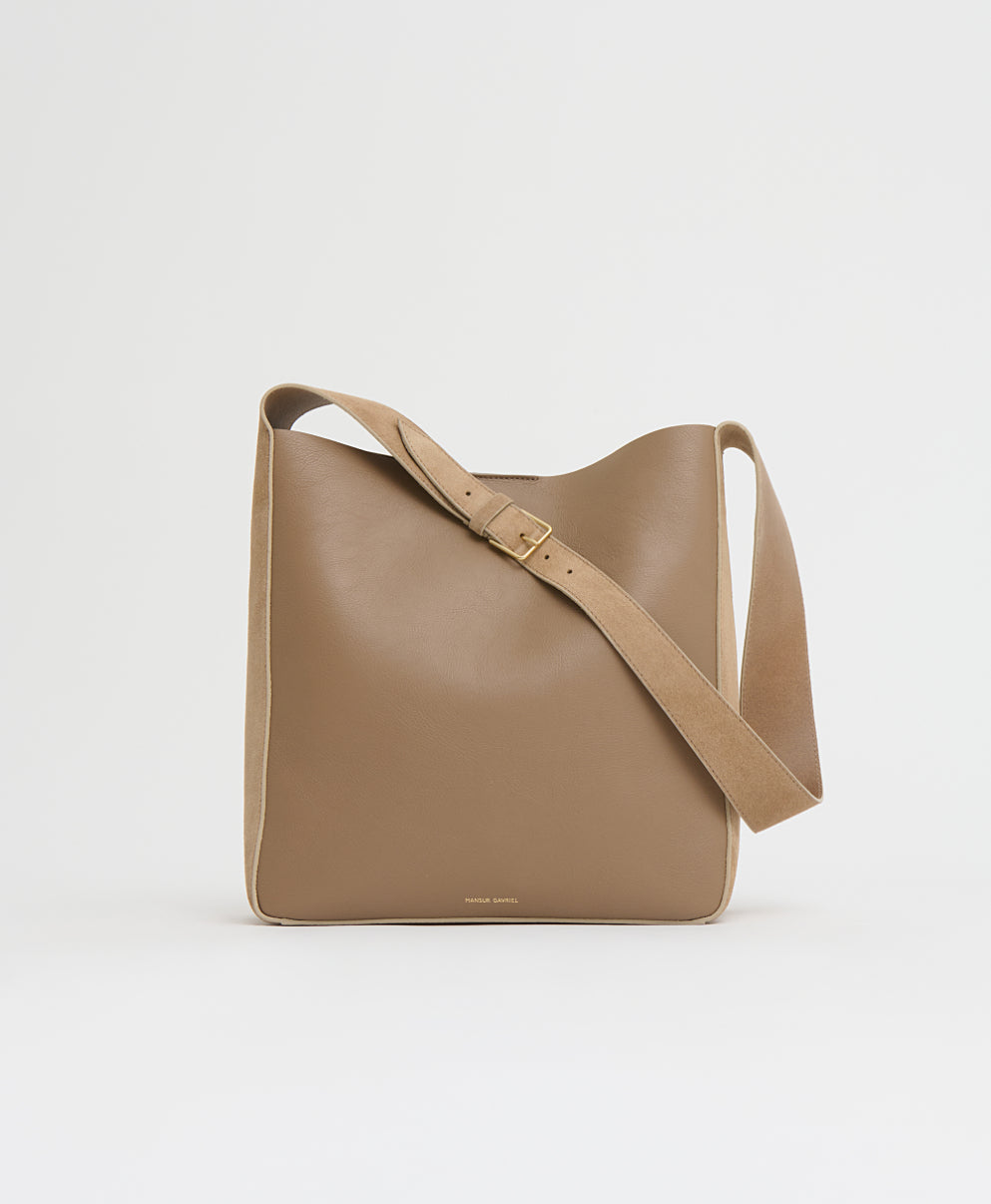 Mansurgavriel Box Tote - Anise/Anise Suede