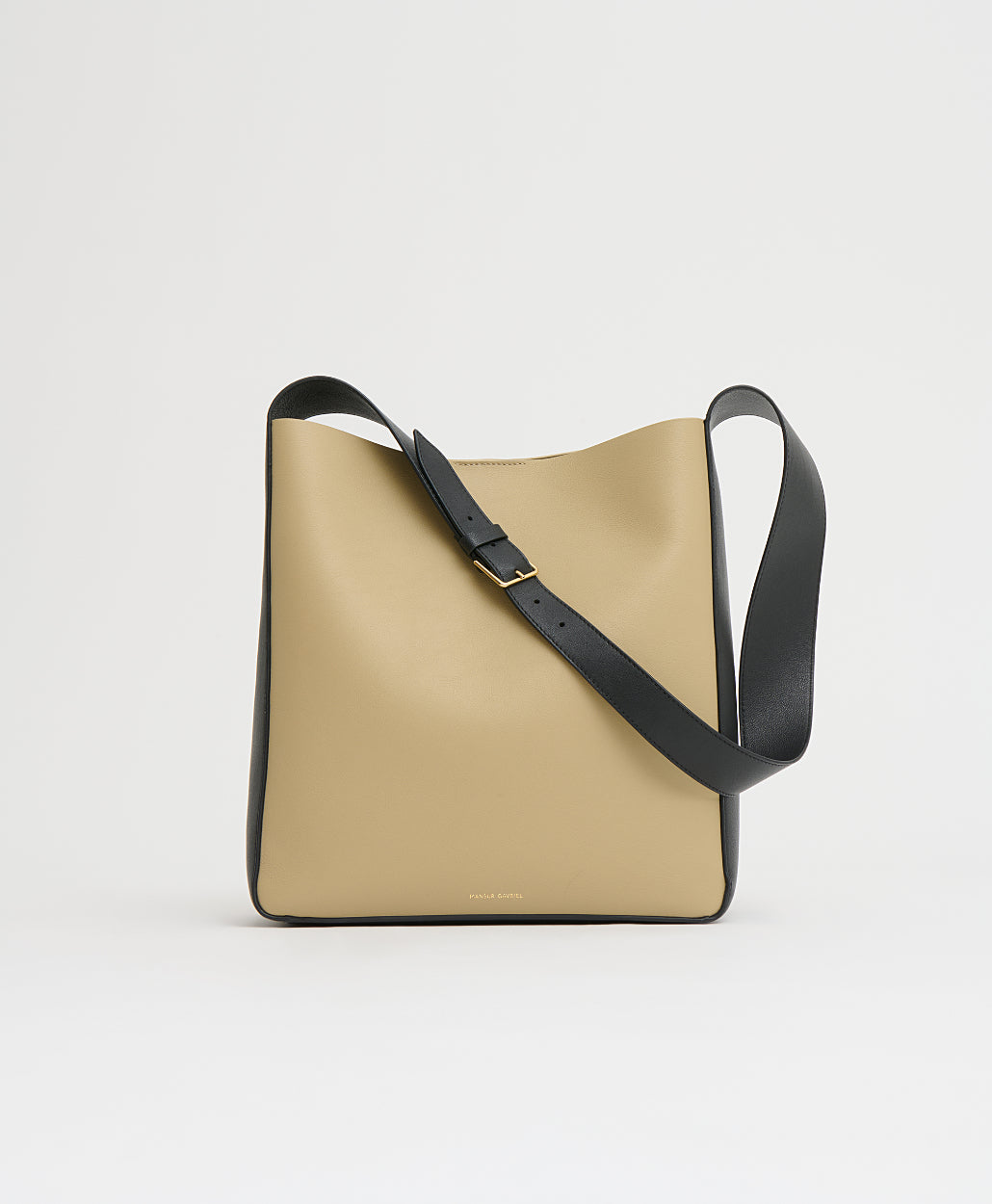 Mansurgavriel Box Tote - Khaki/Black
