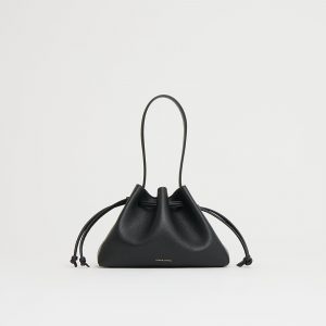 Mansurgavriel Drawstring Pouchette - Black