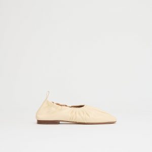 Mansurgavriel Ruched Ballerina - Jasmine