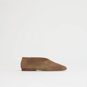 Mansurgavriel Square Soft V - Anise Suede